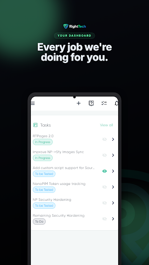 RightTech Client Dashboard Screenshot 0