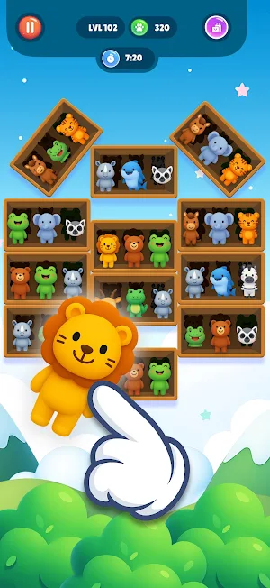 Animal sorting game for kids 3 Screenshot 2