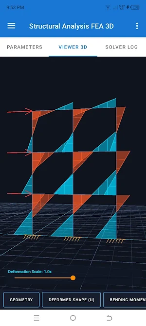 Structural Analysis FEA 3D Screenshot 1