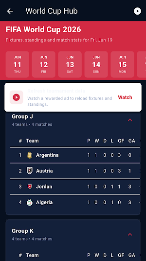 Cola TV - Live Matches Scores Screenshot 3
