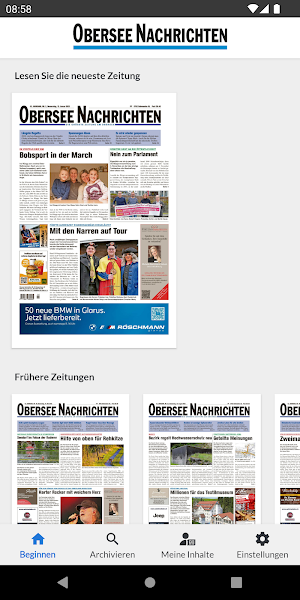 Obersee Nachrichten Screenshot 0