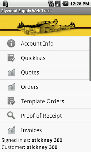 Plywood Supply Web Track Screenshot 1