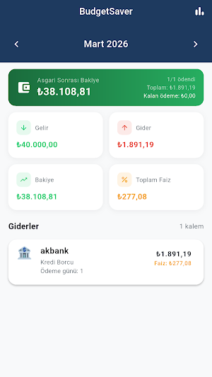 Budget Tracker & Expense Log Screenshot 0