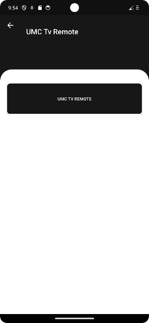 Remote control for UMC Tv Screenshot 1
