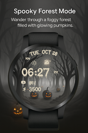Scary Pumpkin WatchFace Screenshot 1
