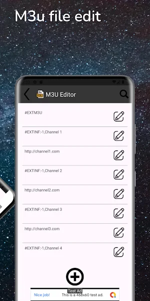M3U Player: Edit, Test & Check Screenshot 3