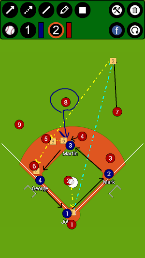 Baseball Tactic Board Screenshot 0