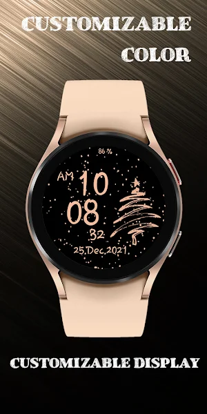 Rose gold snow watch Screenshot 0