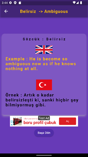 Turkish English Translate Screenshot 0