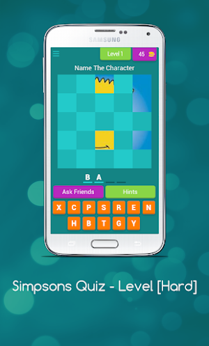 Simp-sons Quiz - Level [Hard] Screenshot 0