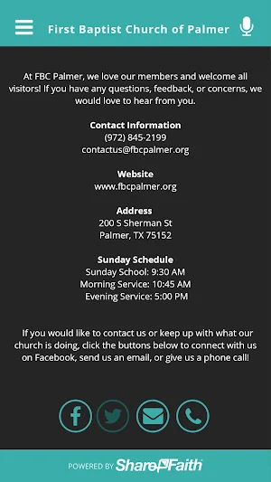 FBC Palmer, Texas Screenshot 2