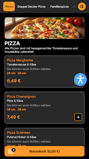Pizza Saerbecker Liefert Screenshot 2