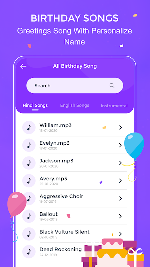 Birthday Song With Name Screenshot 3