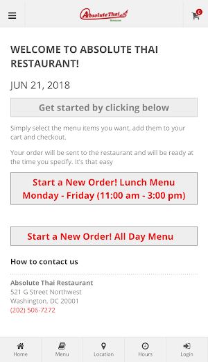 Absolute Thai Restaurant Screenshot 0