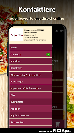 Pizzeria Bella Vita Berlin Screenshot 2