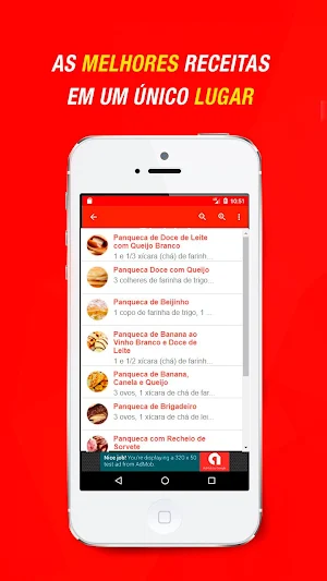 Receitas de Panqueca Doce Screenshot 1
