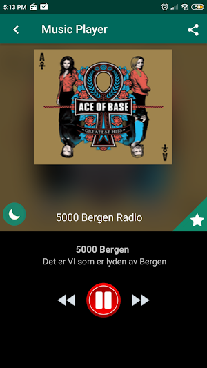 5000 Bergen Radio App NO Screenshot 1