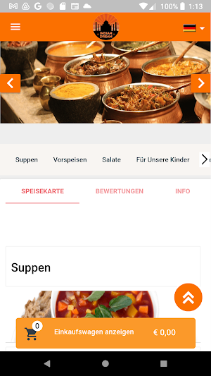 Indian Dream Lieferservice Screenshot 2