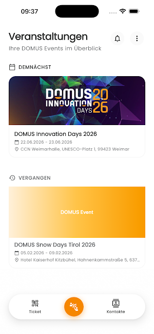 DOMUS Events Screenshot 0