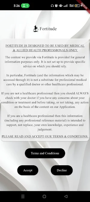 Fortitude: Formulary Guide Screenshot 1