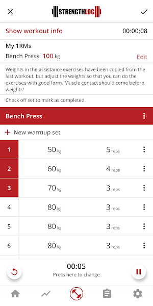 StrengthLog Screenshot 1