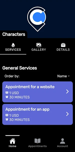 Characters Screenshot 0