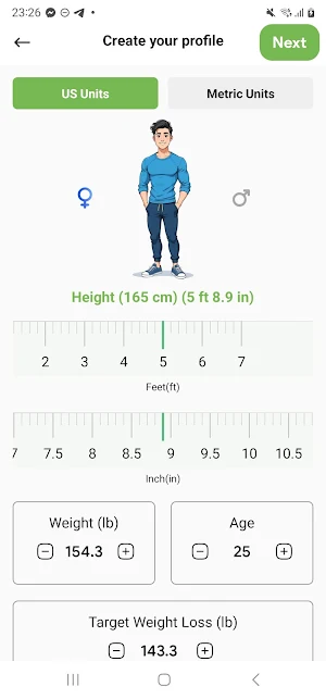 Health Calc & Weight Tracker Screenshot 0