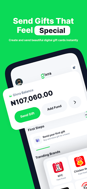Givra - Gift Cards & Money Screenshot 0