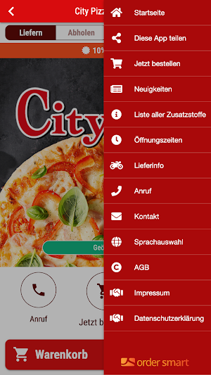 City Pizzaservice Screenshot 2