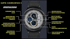 GPX Chrono 1 Watch Face Screenshot 2