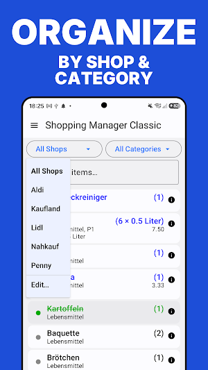 Shopping Manager Classic Screenshot 2