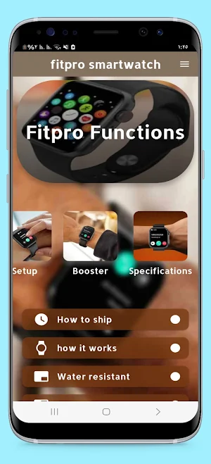 fitpro smart watch guide Screenshot 0