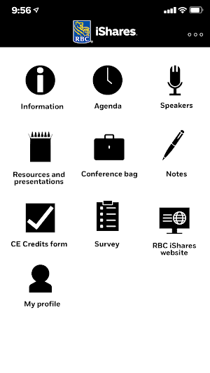 RBC iShares Events Screenshot 1