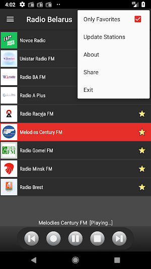 RADIO BELARUS Screenshot 2