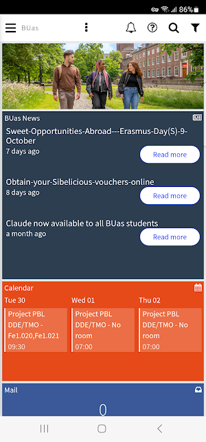 MyBUas Student App Screenshot 0