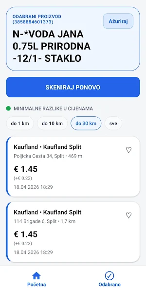 Šoping Radar Screenshot 1