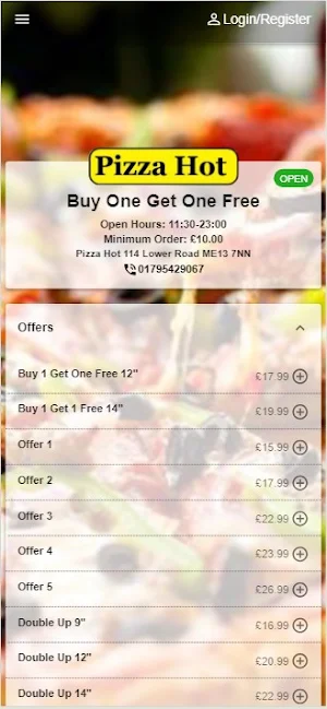 PizzaHot Faversham Screenshot 0