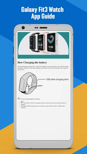 Galaxy Fit3 Watch App Guide Screenshot 2