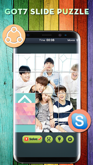 Challenge Got7 Slide Puzzle Screenshot 2