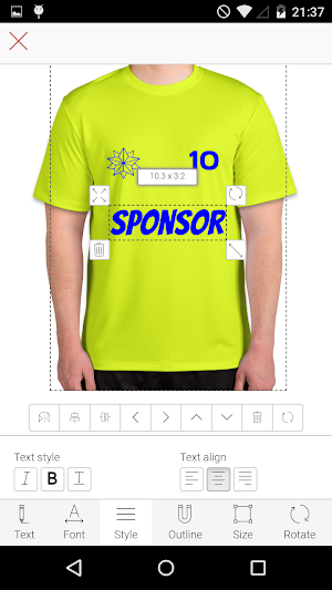 Sports T-Shirt Designer Screenshot 0