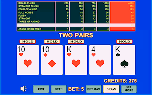 Video Poker Full House Card HD Screenshot 2