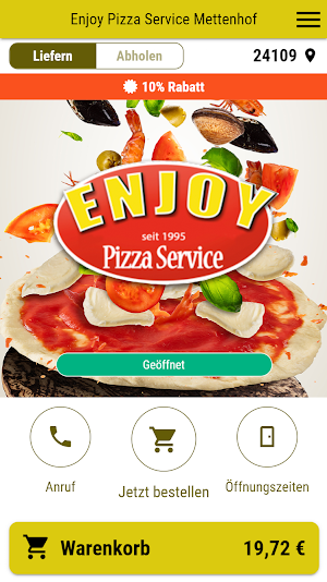 Enjoy Pizza Service Mettenhof Screenshot 0