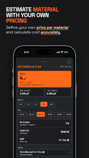 Concrete Calculator: RawMath Screenshot 1