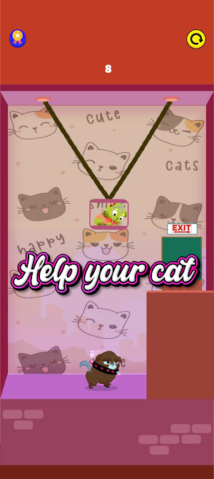Cat Rope Rescue Riddles Screenshot 1