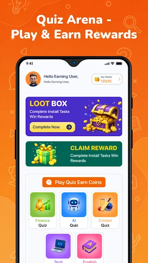 QuizArena: Play & Earn Rewards Screenshot 0