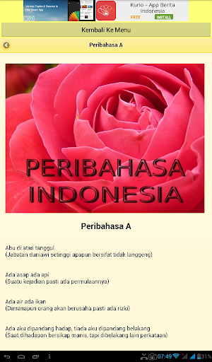 Koleksi Peribahasa Indonesia Screenshot 2