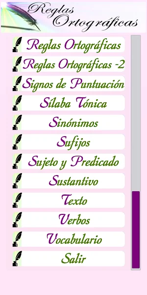 Reglas Ortográficas Screenshot 1