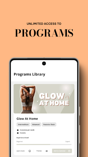Glow Active App Screenshot 1