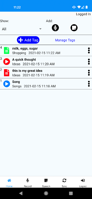 Audio Note Taker Screenshot 0
