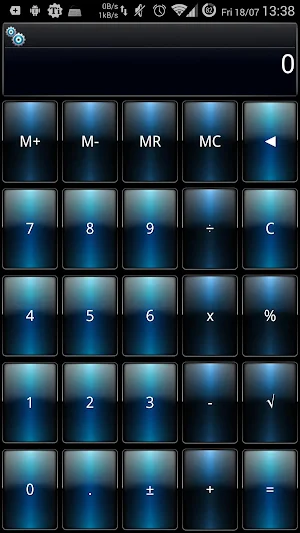 SCalc Dusk Blue theme Screenshot 0